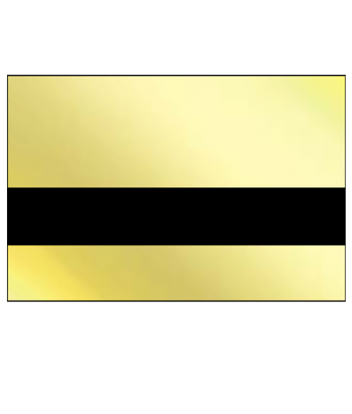 Rowmark FlexiBrass trophy gold/black 1238x610x0,5mm