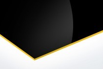 LASER ALU Gloss Black/Bright Gold 610 x 305 mm 