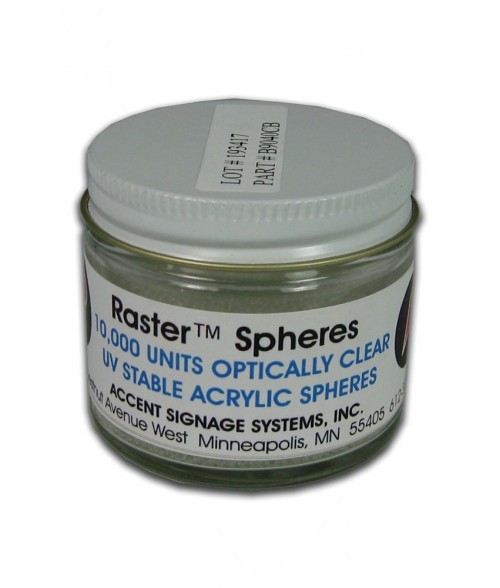Clear Acrylic Raster® Spheres - 10000 pcs