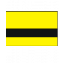 Rowmark LaserLights yellow/black 610x305x0,1mm