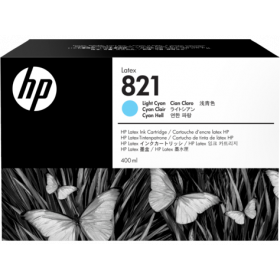HP 821A 400-ml Light  Cyan Latex Designjet ink cartridge