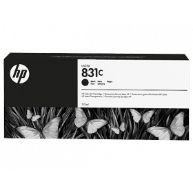 HP 831C 775-ml Black Latex Designjet ink cartridge