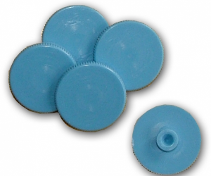 Blue plastic pads 5 vnt pakelyje