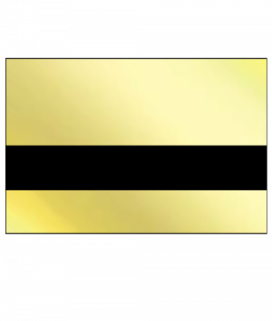 Rowmark FlexiBrass trophy gold/black 1238x610x0,5mm