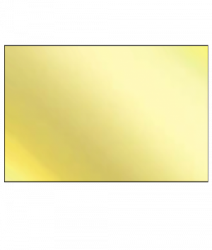 Alumamark mirrored gold 0,514X508X305mm; no adh
