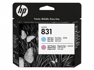 HP 831 Light Magenta/Light Cyan Latex Printhead For 310, 330, 360