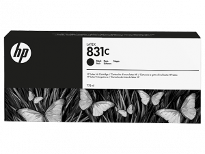HP 831C 775-ml Black Latex Designjet ink cartridge